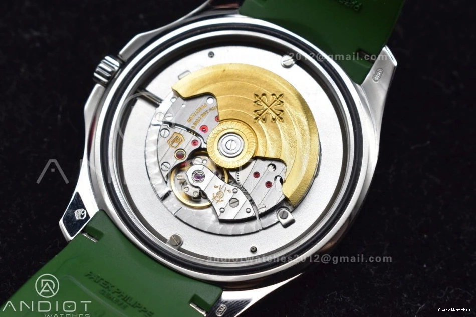 ZF Strap Dial 5168G 324CS Green Aquanaut Rubber 1:1 42mm On Best Edition Green 514 NewStyle SS 1026